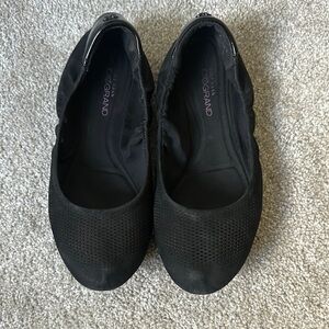 Cole Haan StudioGrand Women's Black Perforated Flats